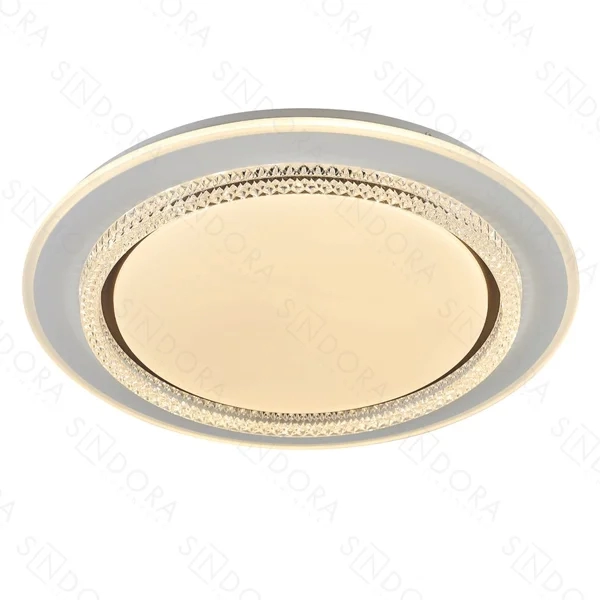 Plafon Sindora Metal Branco Acrílico 45 watts 3000K 4500K 6000K Ø500x70mm DCX02331