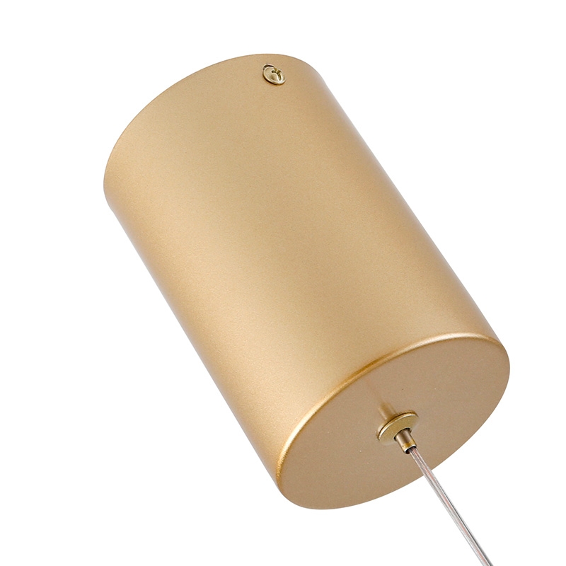 Pendente Nordecor Blatt 7 watts 2700K Ouro Brilho Ø360x270mm 2965