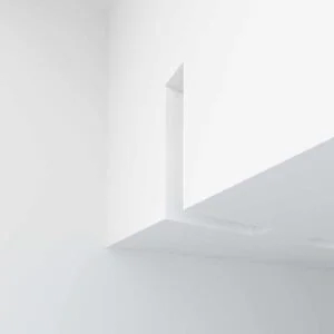 Junção Usina No Frame Fenda Branco Quina (Somente Perfil) 130X130mm 30664/QI