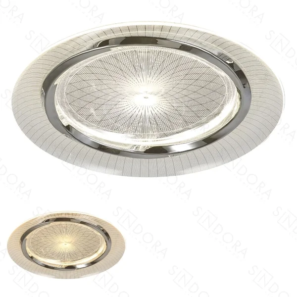 Plafon Sindora Metal Cromado Acrílico 30 watts 3000K 4500K 6000K Ø500mm DCX02339