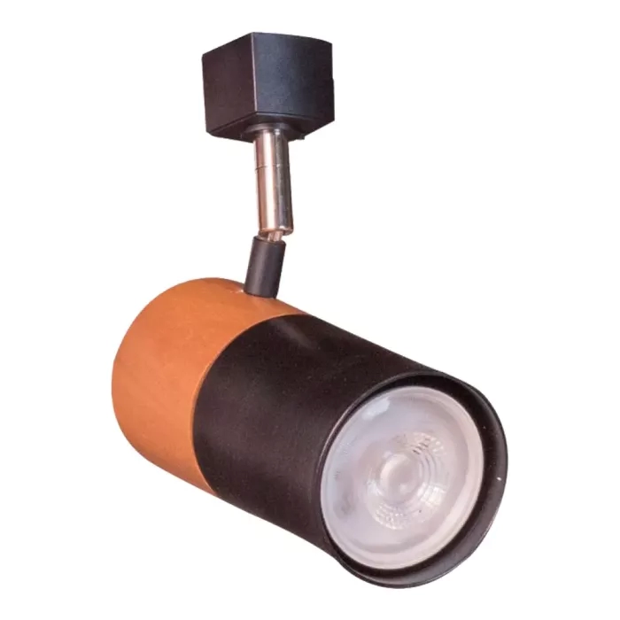 Spot Madelustre Point Madeira com Adaptador p/ Trilho 1L E27 150x150mm 3343