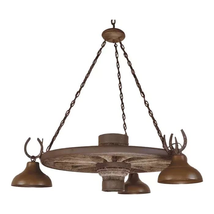 Pendente Madelustre Estância Castanho Envelhecido 3L E27 Ø850mm 424