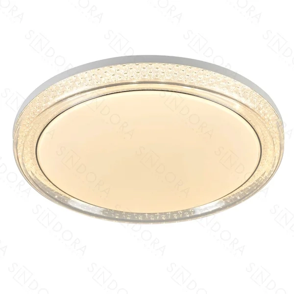 Plafon Sindora Metal Branco Acrílico 45 watts 3000K 4500K 6000K Ø500mm DCX02330
