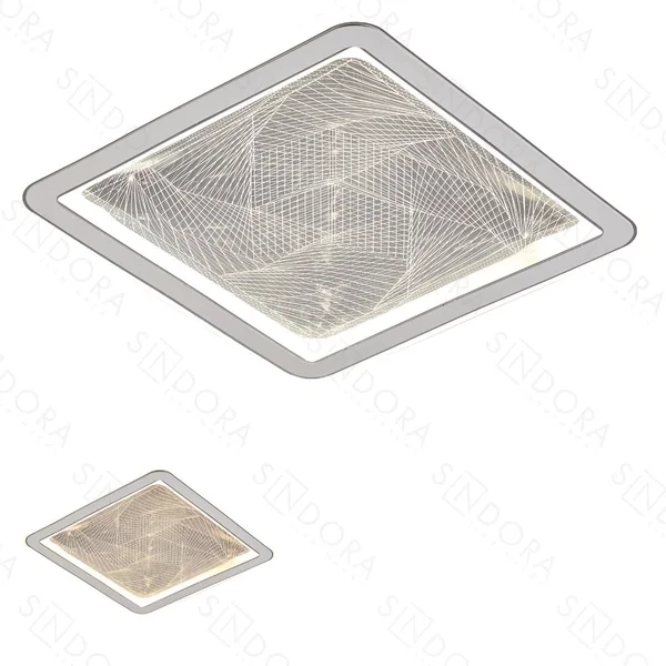 Plafon Sindora Metal Branco Acrílico 28 watts 3000K 4500K 6000K 300mm DCX02342