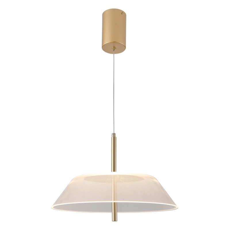 Pendente Nordecor Blatt 7 watts 2700K Ouro Brilho Ø360x270mm 2965