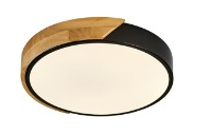 Plafon Sindora Metal Preto e Acrílico 30 watts 3000K 4500K 6500K Ø410x55mm DCX02353
