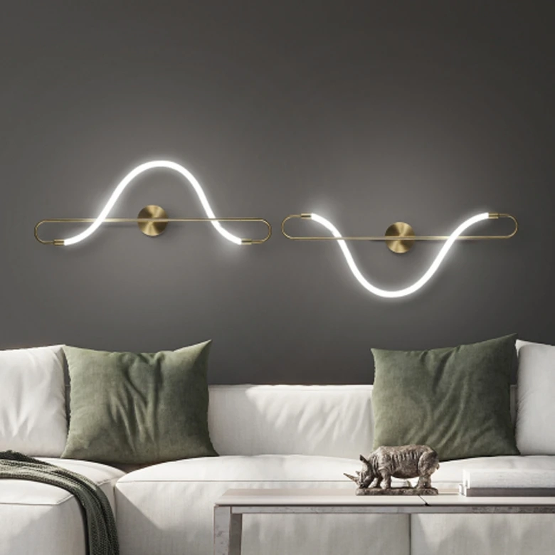 Arandela +Luz Kotel Metal e Silicone 7 watts 2700K Bronze 650x240mm AR-132/7.65BRO