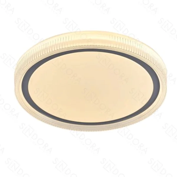 Plafon Sindora Metal Cromado e Acrílico 24 watts 3000K 4500K 6500K Ø390X70mm DCX02347
