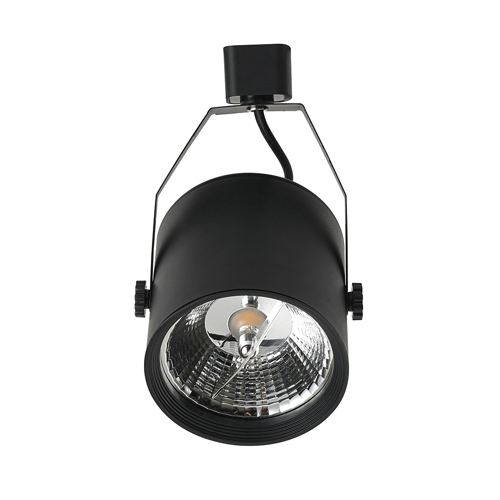 Spot para Trilho Nordecor Lille Preto AR111 Ø111x112x150mm 6860