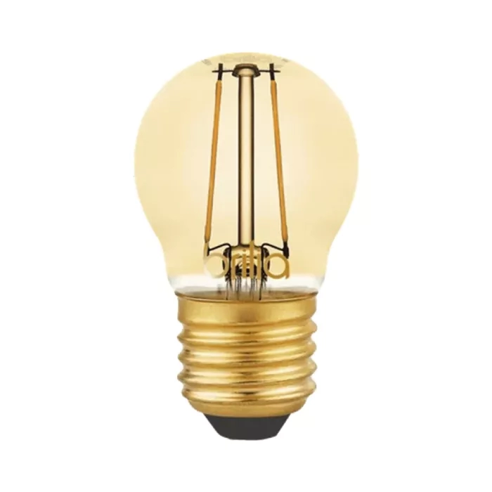 Lâmpada Brilia Mini Globo Filamento Vintage 2,5 watts Âmbar Bivolt 270° Ø45x78mm 438565