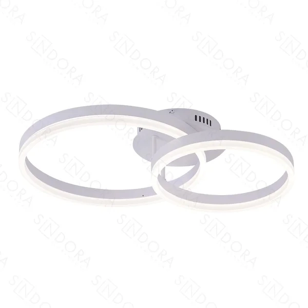 Plafon Sindora Alumínio Escovado Branco Acrílico 44 watts 3000K 4000K 6000K 300x400mm QX05328