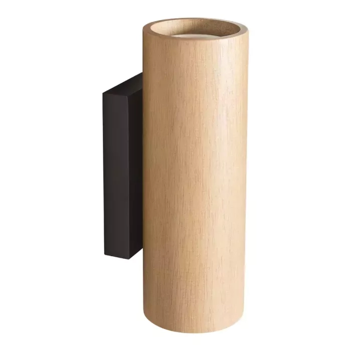 Arandela Madelustre Point Madeira Facho Duplo MR16 Ø50x210mm 3250