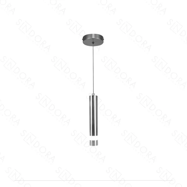 Pendente Sindora Metal Cromado Acrílico 6 watts 3000K Ø40x270mm DCD02211