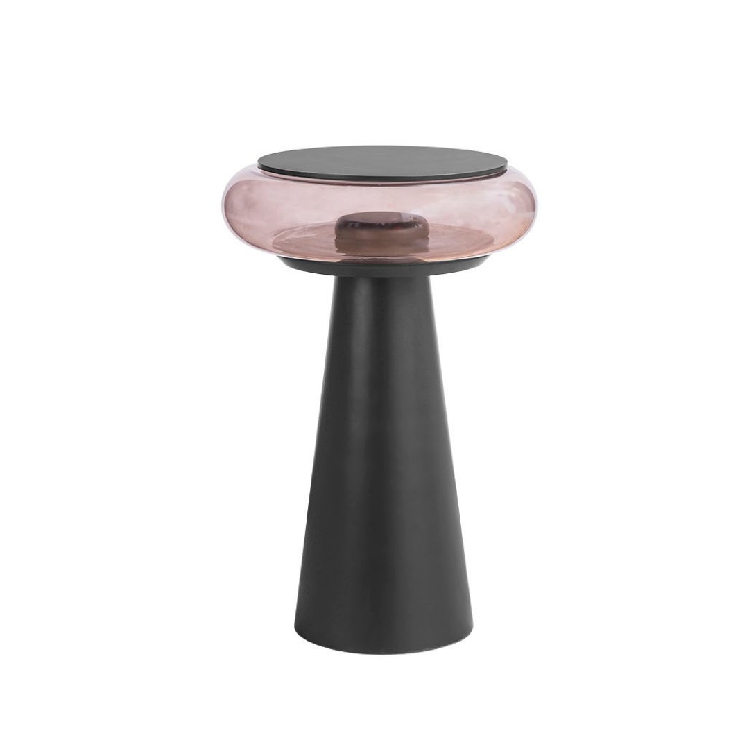 Mesa Madelustre Radial Preto 510mm 3409PT/FU