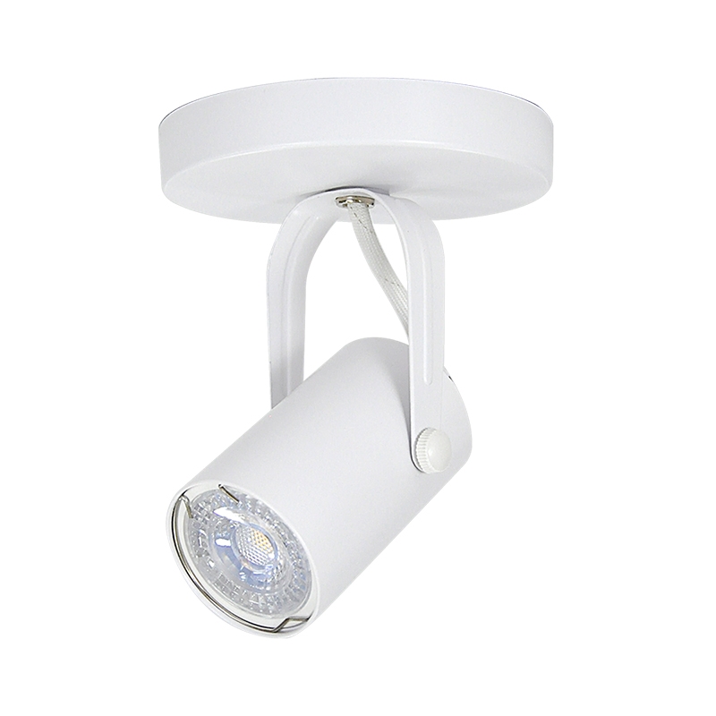 Spot Direcionável Nordecor Lille c/ Canopla 1L MR16 Dicroica Branco Ø500x100x120mm 6268