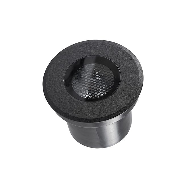 Embutido de Solo Nordecor Senf 10 watts 12° 2700K IP67 Preto Bivolt Ø103x85mm 6844