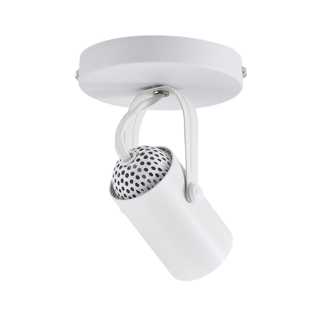 Spot Direcionável Nordecor Lille c/ Canopla 1L MR16 Dicroica Branco Ø500x100x120mm 6268