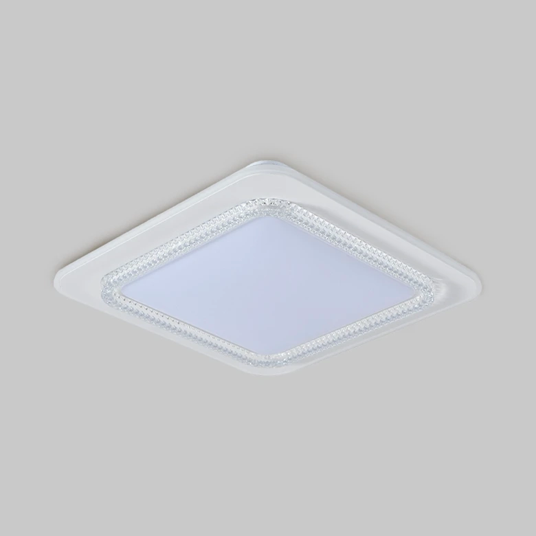Plafon Skylight Queenstown Branco e Acrílico 36 watts 3000K Bivolt 500x500x65mm SKY-4081