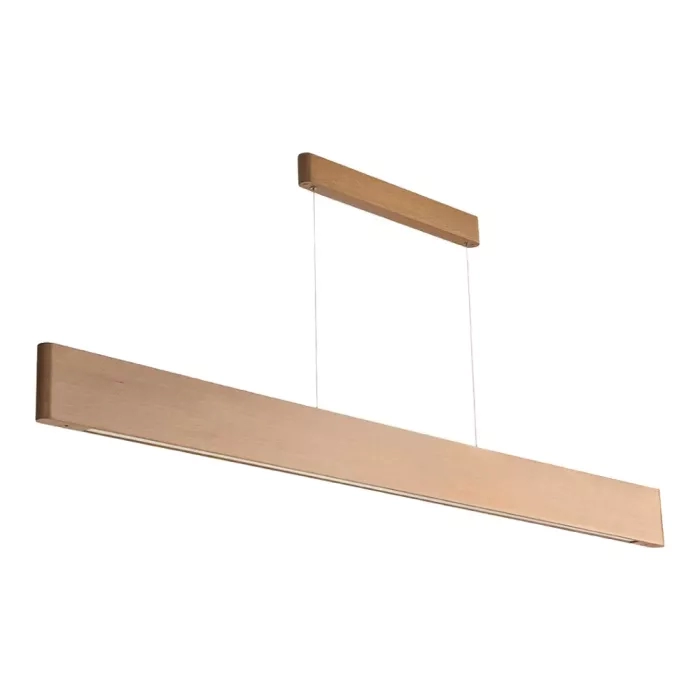Pendente Madelustre Rettangolare Madeira 34 watts 3000K 1700mm 3340