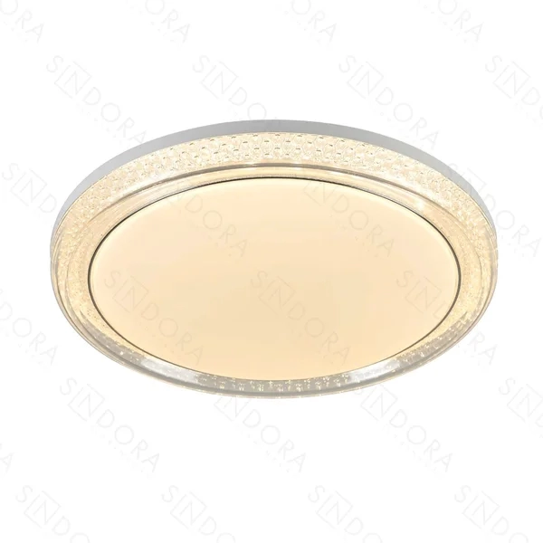 Plafon Sindora Metal Branco Acrílico 24 watts 3000K 4500K 6000K Ø400mm DCX02329