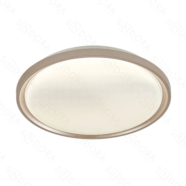 Plafon Sindora Metal Dourado Acrílico 24 watts 3000K 4500K 6000K Ø400mm DCX02333