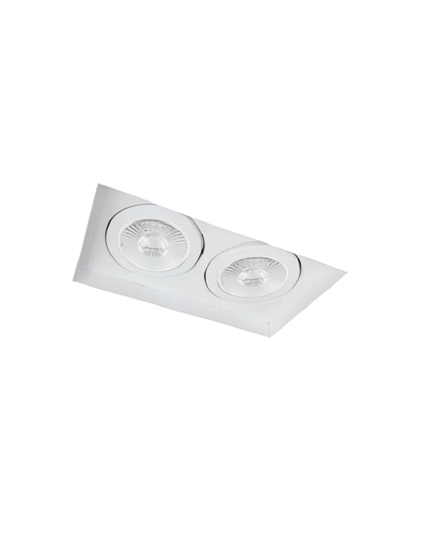 Embutido No Frame Usina Grid Retangular 2L PAR20 209x115mm NF 351 2P