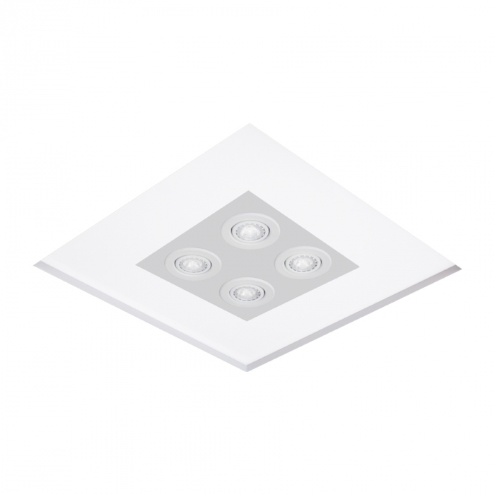 Plafon Embutido Usina No Frame Mimo Quadrado 470X470X100mm 4L E27/ 4L MR16 30080/54