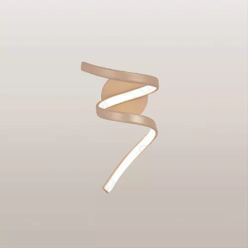 Arandela Sindora Metal Dourado e Silicone 16 watts 3000K Ø160x230mm QB05381