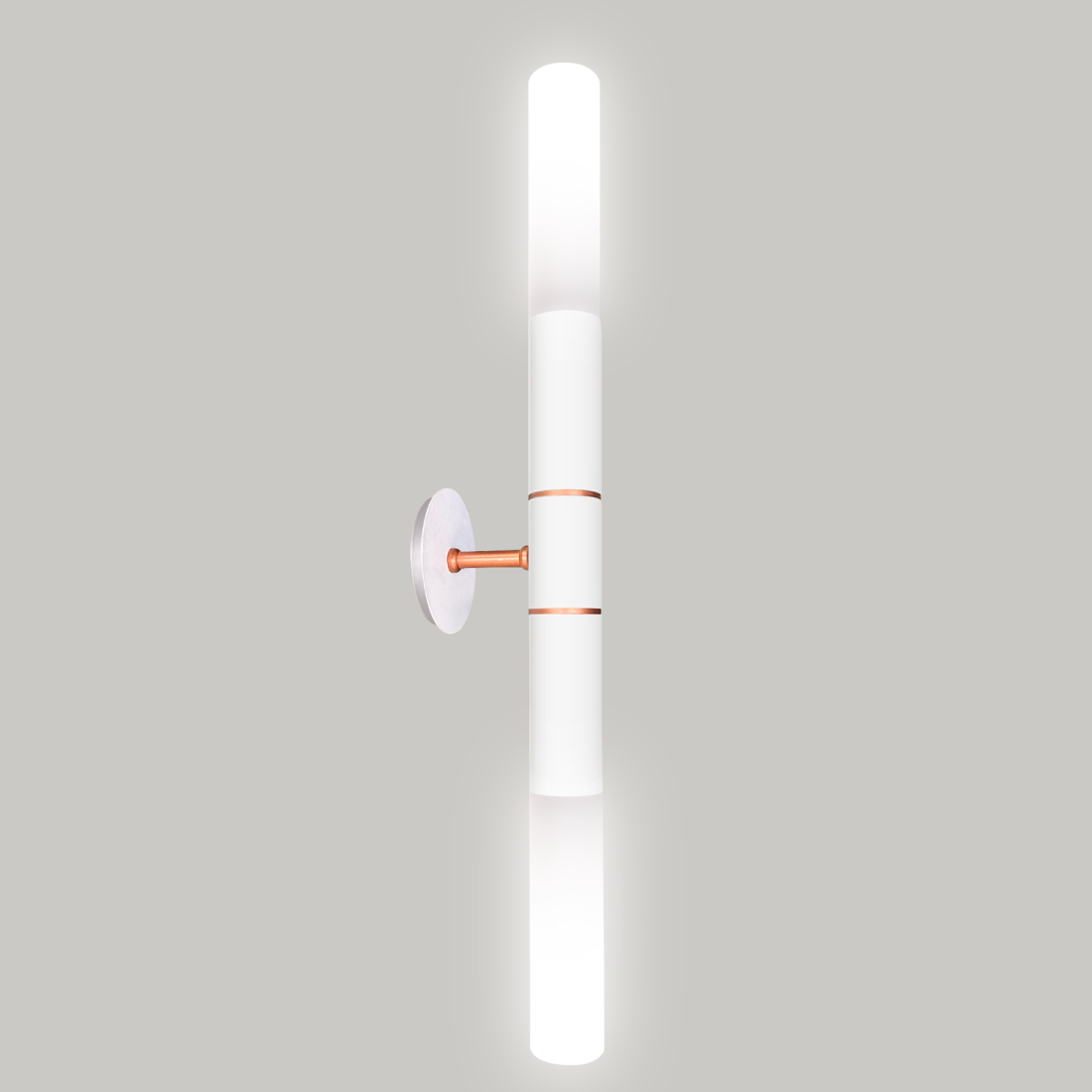 Arandela Itamonte Ice II Alumínio e Vidro Fosco Branco 2L GU10 MR11 25x515x55mm 303 
