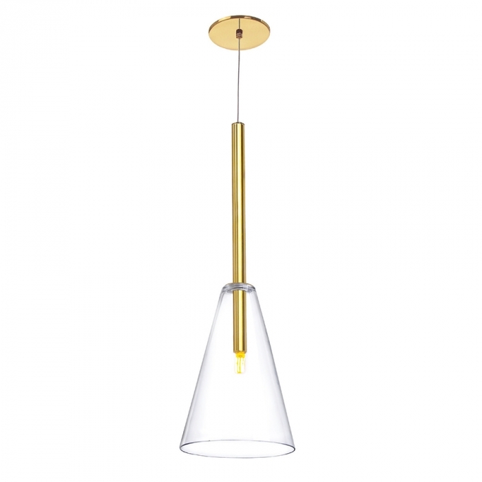 Pendente Old Artisan Vidro Cone 1L G9 Ø200x540mm PD-5471 