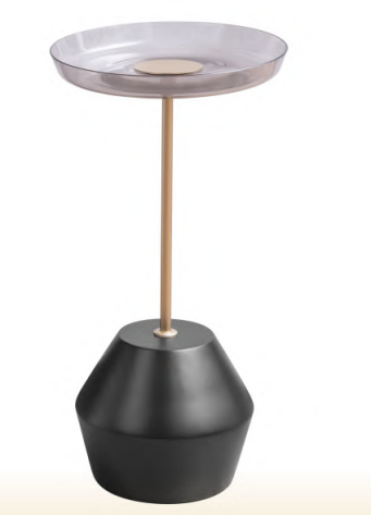 Mesa Madelustre Lateral Fler Preto 600mm 3407PT/FU