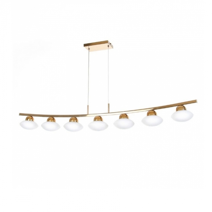 Pendente Old Artisan Jabuticaba 7L G9 1120x180x130mm Disco Vidro Ø130mm PD-5336 
