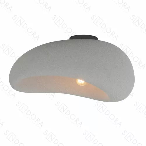 Plafon Sindora 1L E27 Metal Resina Cinza 270X360X520mm DCX02652