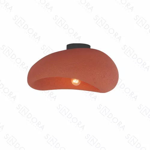Plafon Sindora 1L E27 Metal Resina Terracota 220X300X450mm DCX02648