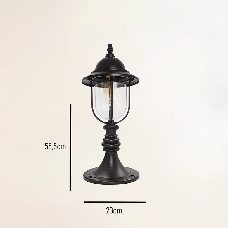 Poste Balizador Ideal Capri Externo Alumínio 1L E27 550mm ESP-123