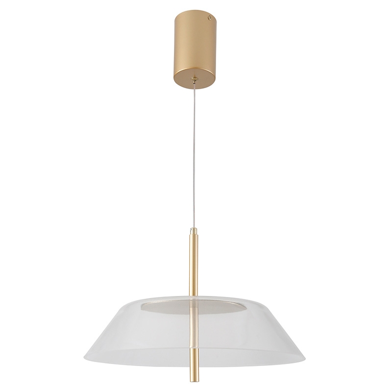 Pendente Nordecor Blatt 7 watts 2700K Ouro Brilho Ø360x270mm 2965