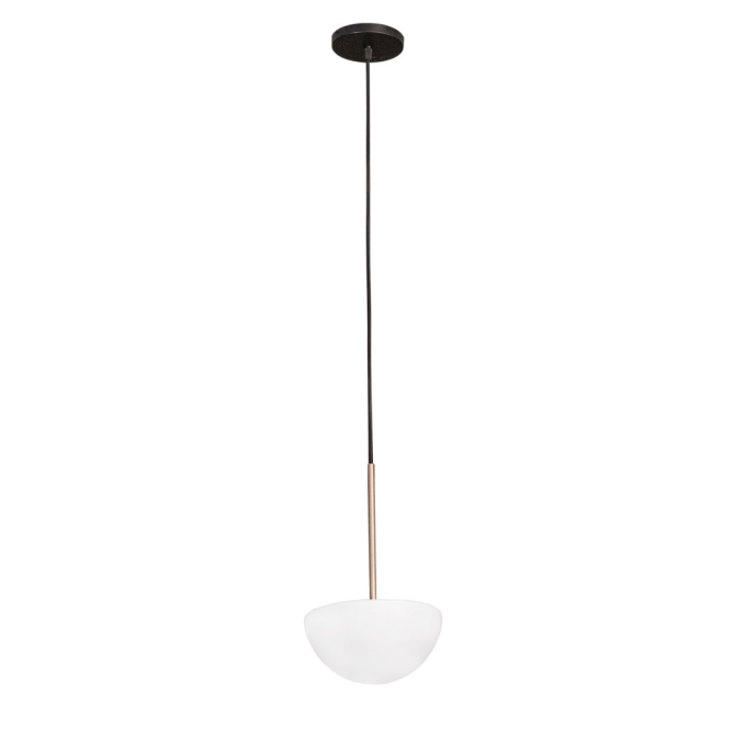 Pendente Madelustre Cogumelo Vidro Leitoso Ø200mm 1L G9 4 metros de Cabo 3234
