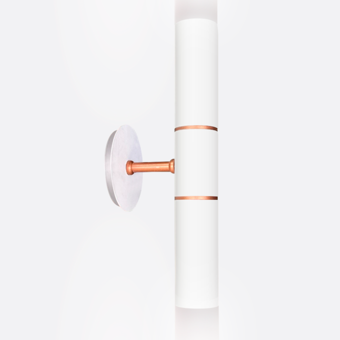 Arandela Itamonte Ice II Alumínio e Vidro Fosco Branco 2L GU10 MR11 25x515x55mm 303 