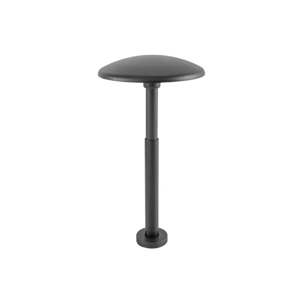 Poste Balizador Interlight Pilz Preto 8 watts IRC90 IP65 2700K Bivolt Ø180mm Altura Regulável  500-745mm 7381