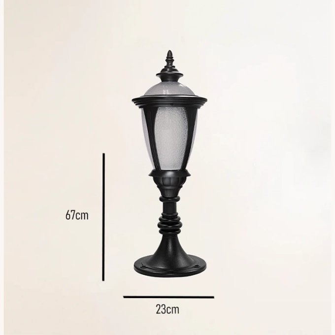 Poste Balizador Ideal Capri Externo Alumínio 1L E27 670mm AM-119