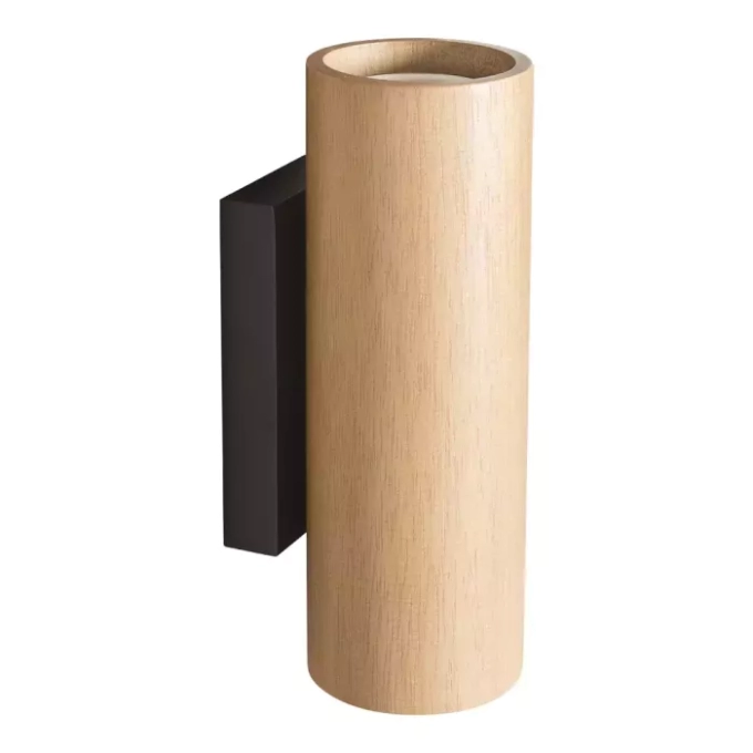 Arandela Madelustre Point Madeira Facho Duplo MR16 Ø50x210mm 3250