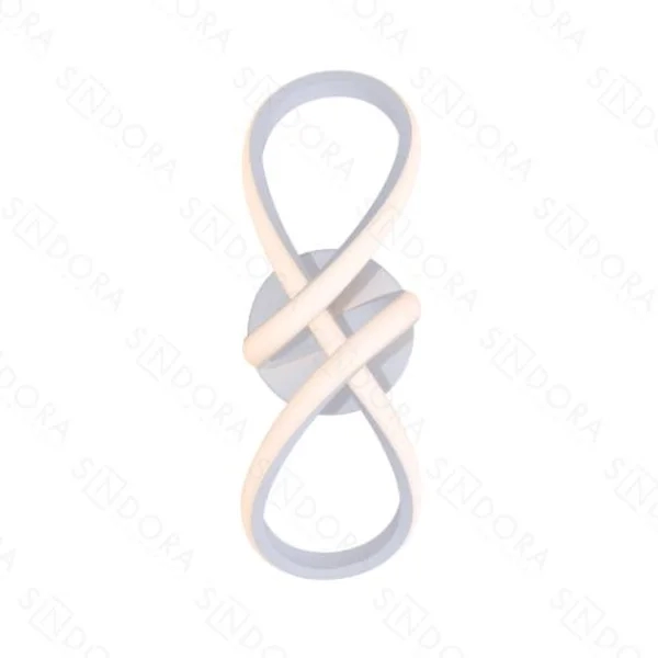 Arandela Sindora Metal Branco e Silicone 20 watts 3000K 330x140x110mm QB05413