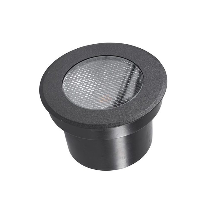Embutido de Solo Nordecor Senf 15 watts 24° 2700K IP67 Preto Bivolt IRC90 Ø125x90mm 6850