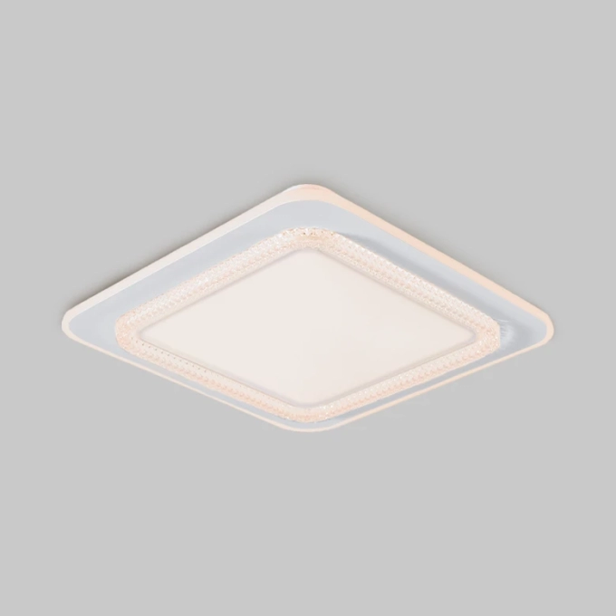 Plafon Skylight Queenstown Branco e Acrílico 36 watts 3000K Bivolt 500x500x65mm SKY-4081