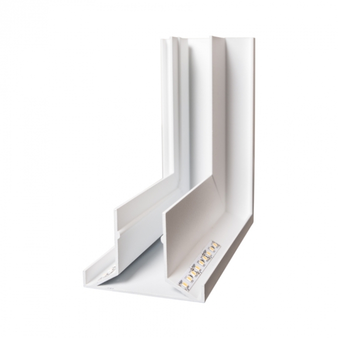 Junção Usina Linear Sobrepor Trovão Quina (Somente Perfil) 150x150x50mm 30813/QI