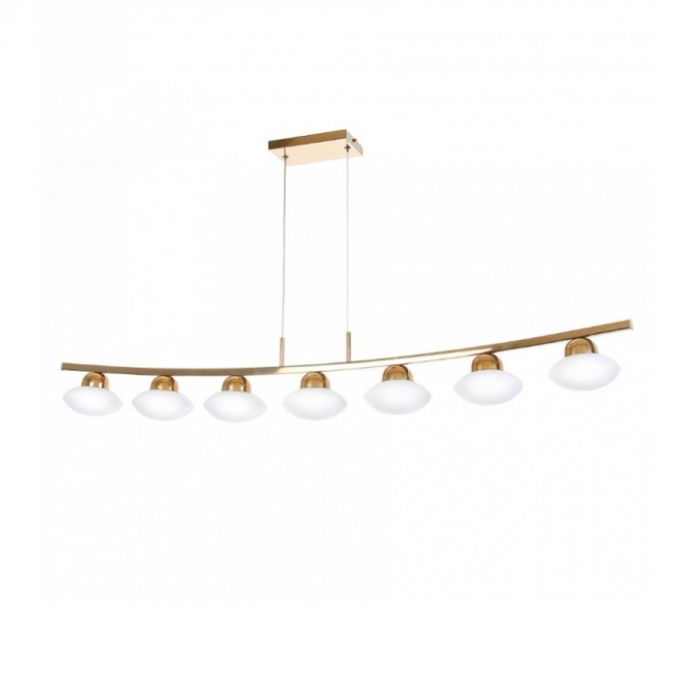 Pendente Old Artisan Jabuticaba 7L G9 1120x180x130mm Disco Vidro Ø130mm PD-5336 