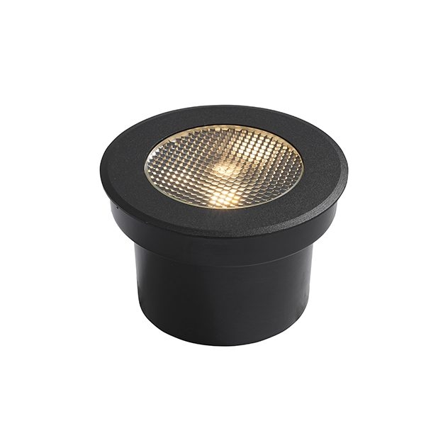 Embutido de Solo Nordecor Senf 15 watts 24° 2700K IP67 Preto Bivolt IRC90 Ø125x90mm 6850