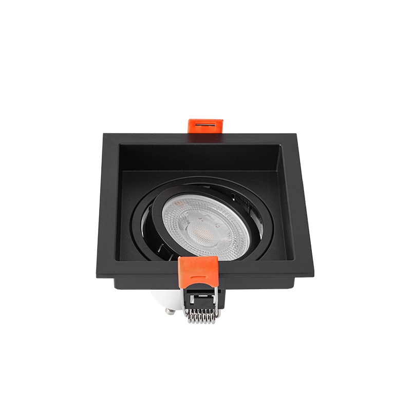 Spot Embutir Nordecor Loyo 1L Dicroica MR16 Preto 92x92x15mm 6821
