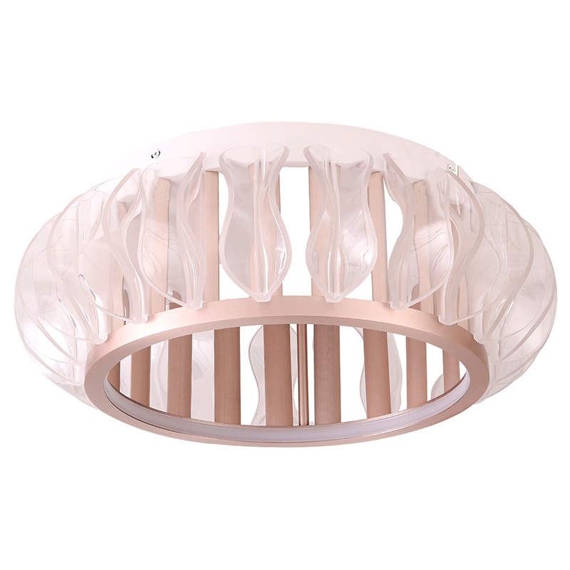 Plafon Nordecor Wavy 36 watts 2700K Ouro Champagne Ø500x180mm 2947