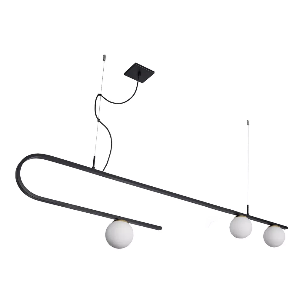 Pendente Usina Dama Chumbador e Canopla Flutuante 3L G9 120X1200X305mm 16806/3